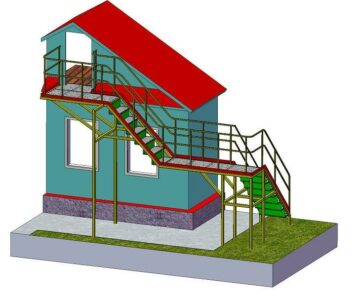 3D модель Лестница СМ-11СБ