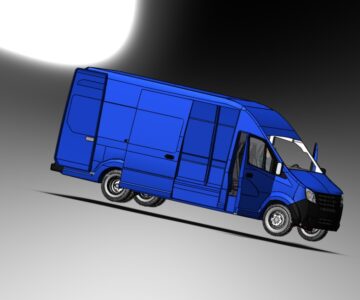 3D модель Газель Next