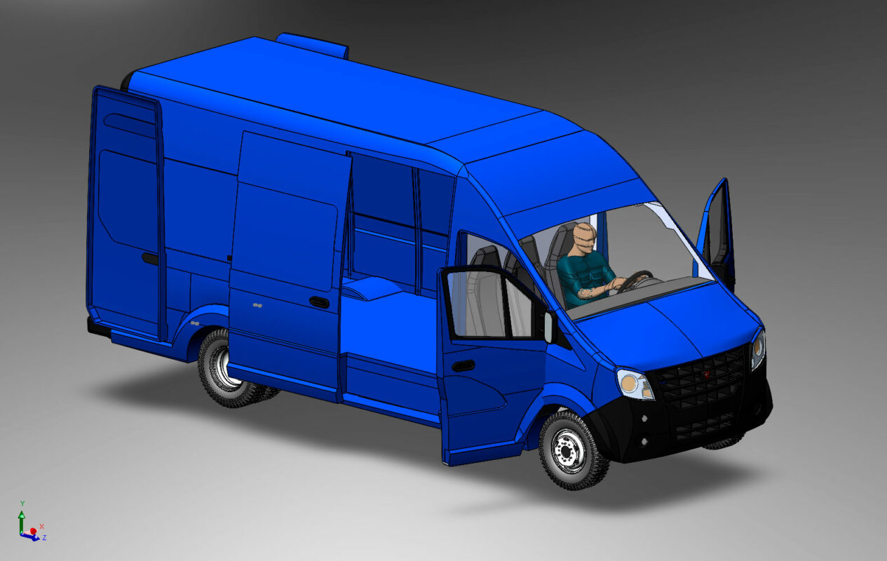 3D модель Газель Next