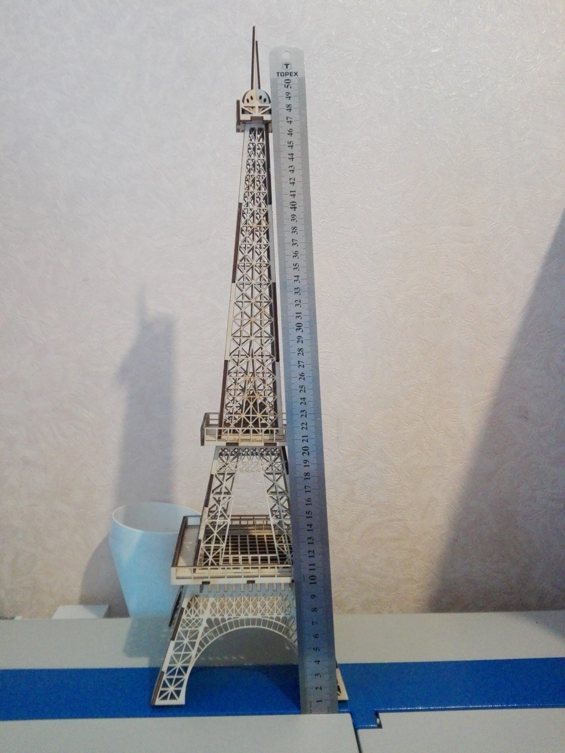 3D модель Эйфелева башня из фанеры