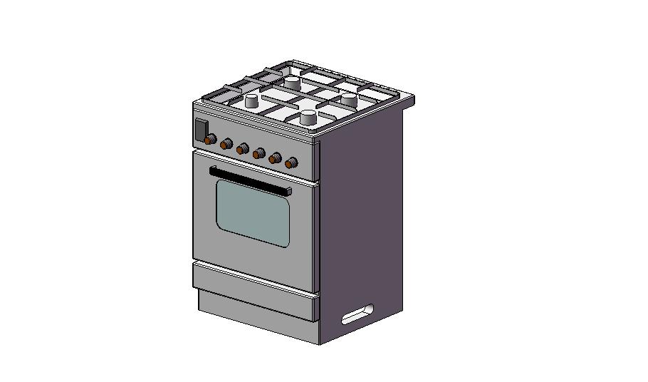 3D модель Плита газовая