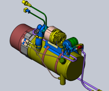 3D модель Отопитель Webasto Thermo 350