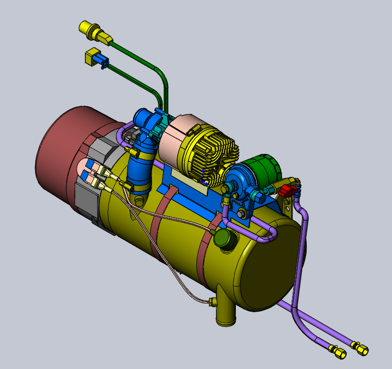 3D модель Отопитель Webasto Thermo 350