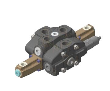 3D модель Гидрораспределитель секционный SN-4/1S