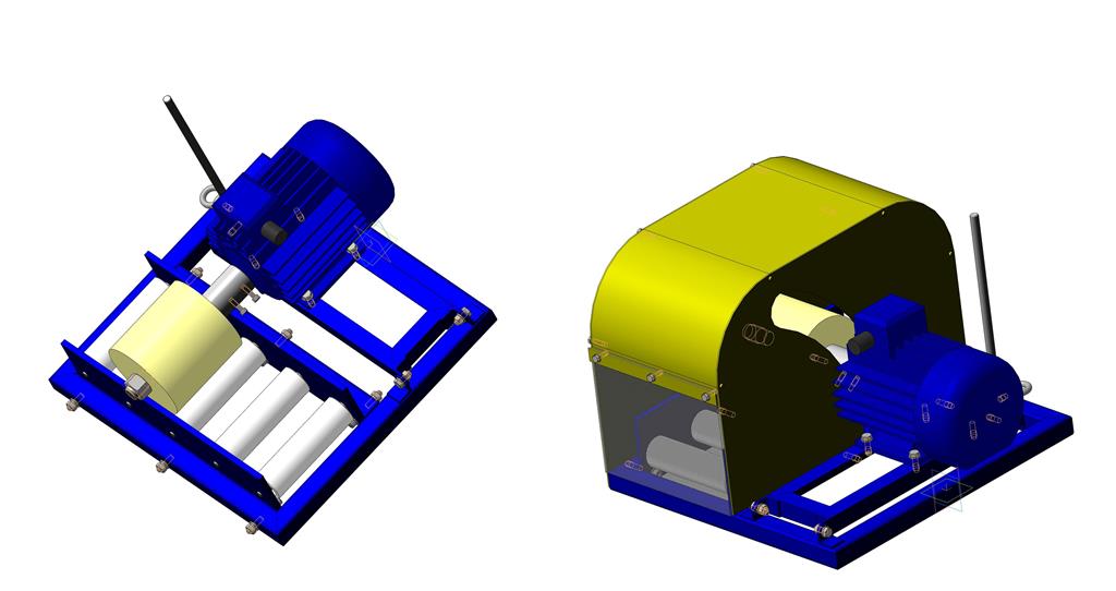 3D модель Зачистная машина для профильных труб