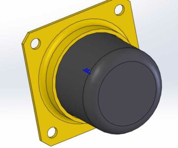 3D модель Буфер резиновый крановый БР-80, БР-100, БР-160