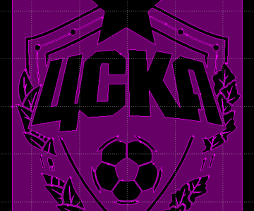 Чертеж Лого ЦСКА