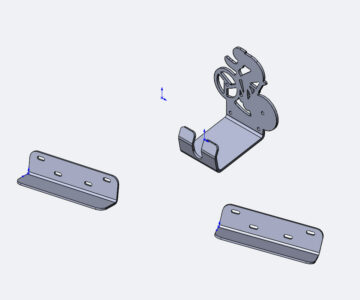 3D модель Держатель для велосипеда на стену под педаль