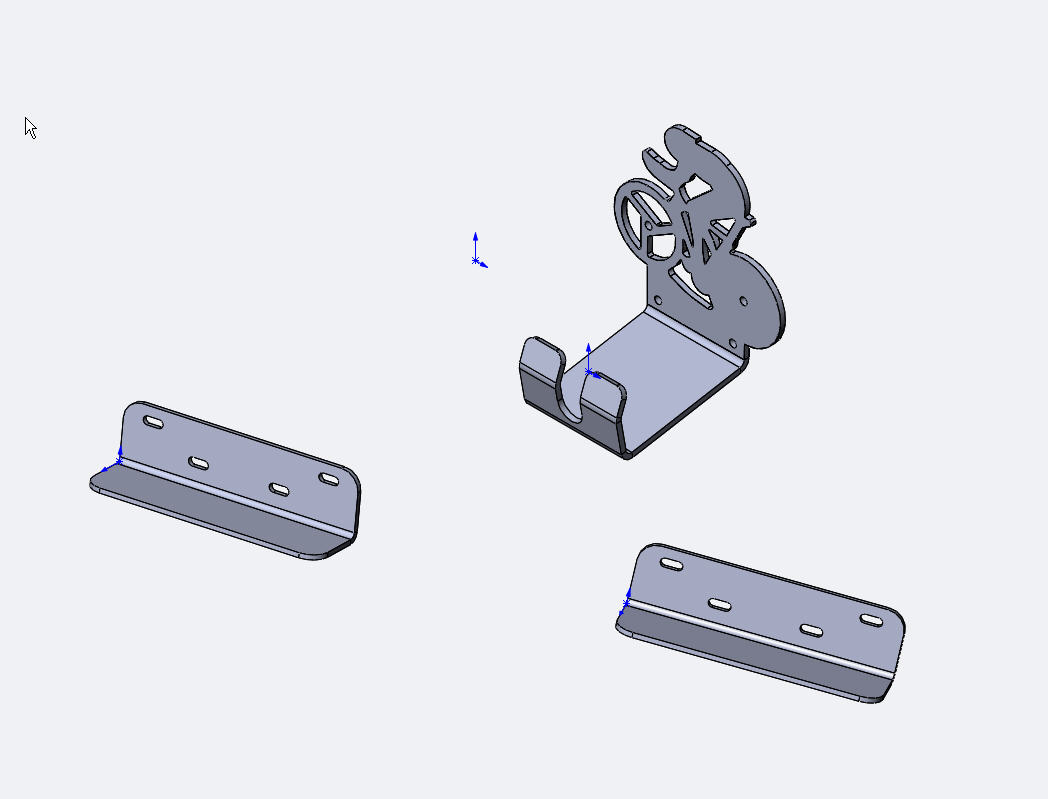 3D модель Держатель для велосипеда на стену под педаль