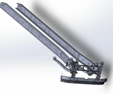 3D модель Лонжероны для самосвала RENAULT K 440
