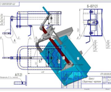 3D модель Пресс винтовой для винограда