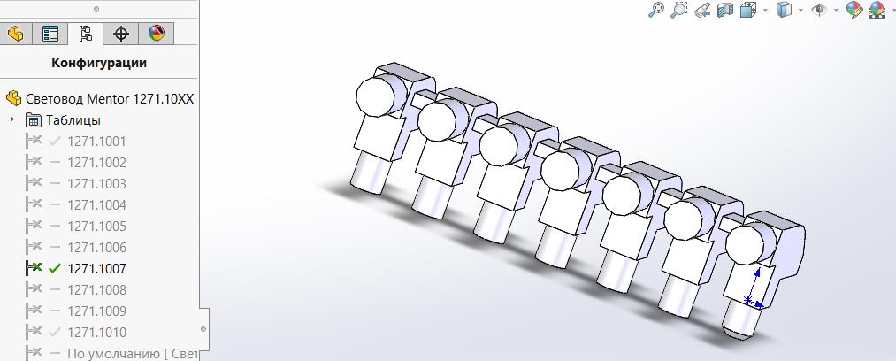 3D модель Световод Mentor 1271.1001-1271.1010