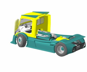 3D модель Гоночный грузовик Formula Truck