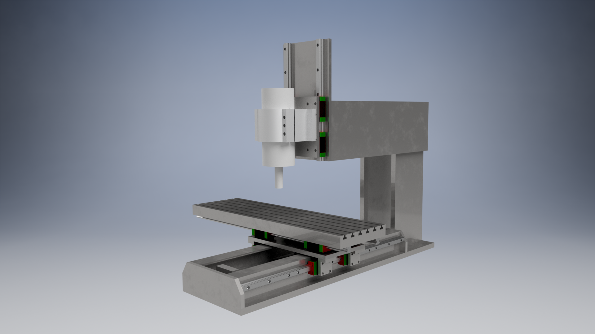 3D модель Станина ЧПУ фрезерного из листовой стали