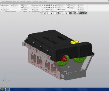 3D модель Блок клапанов DOHC