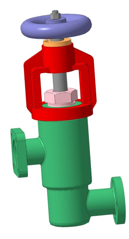 3D модель Клапан МЧ00.62.00.00СБ в КОМПАС-3D