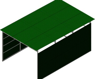 3D модель Каркас навеса для машины