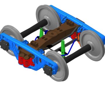 3D модель Тележка двухосная 18-100