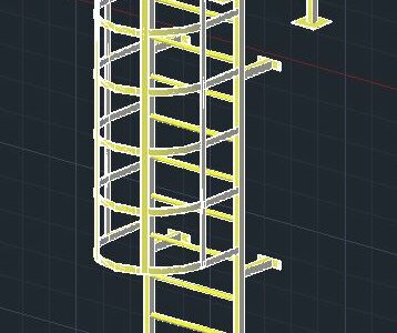 3D модель Лестница вертикальная Н4,2