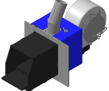 3D модель 3D проект пеллетной горелки 12АТ 15 кВт (Автотрон)