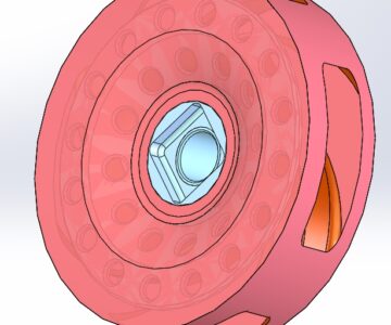 3D модель Рабочее колесо шламового насоса диаметром 400 мм