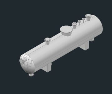 3D модель Емкость V=6,3 м3