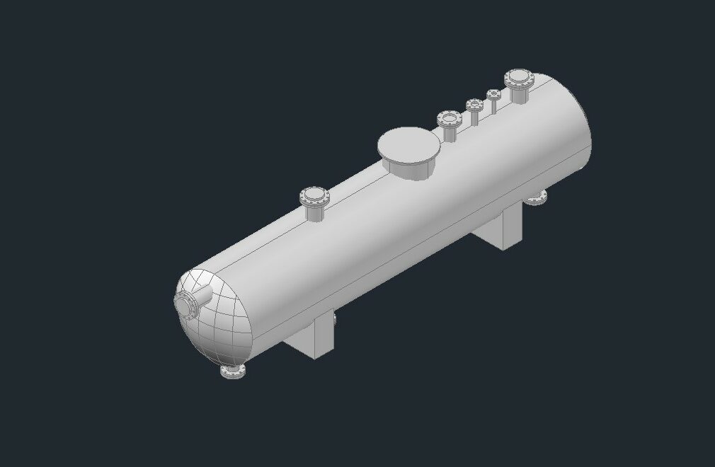 3D модель Емкость V=6,3 м3