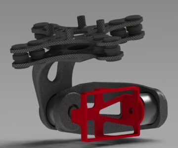 3D модель Гиростабилизированный подвес для камеры на дрон