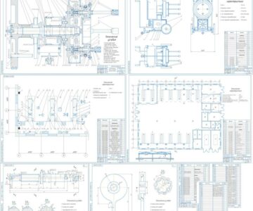 Чертеж Проект зоны ТО-2 АТП на 77 автомобилей ЗИЛ-130, проектирование многошпиндельного гайковерта гаек колес для автомобилей ЗИЛ-130
