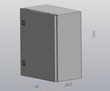 3D модель Шкаф ДКС 400х248х503