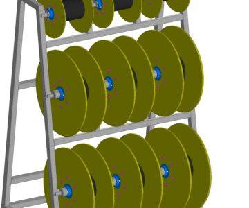 3D модель Стойка для катушек с проводом