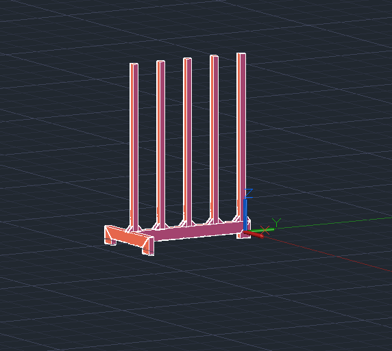 3D модель Стойка под листы
