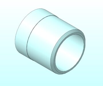 3D модель Ниппель резьбовой приварной, Ду8-Ду25