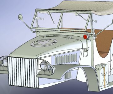 3D модель Кабина грузовика GMC CCKW 353