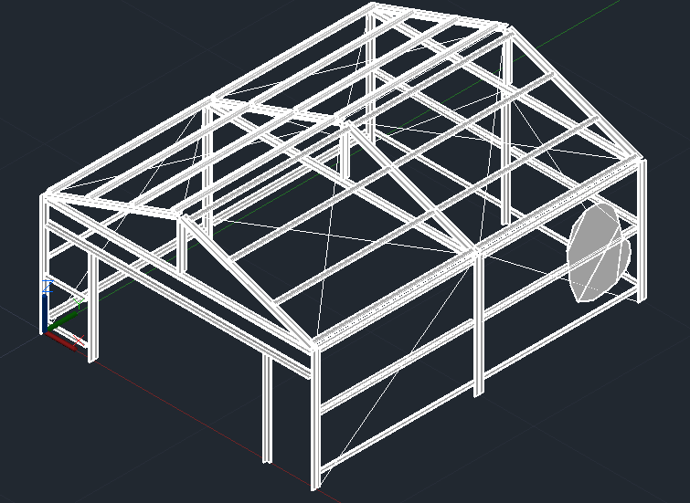 3D модель Гараж 6х5м