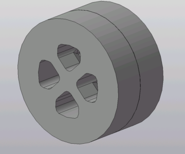 3D модель Матрица для прессования профиля