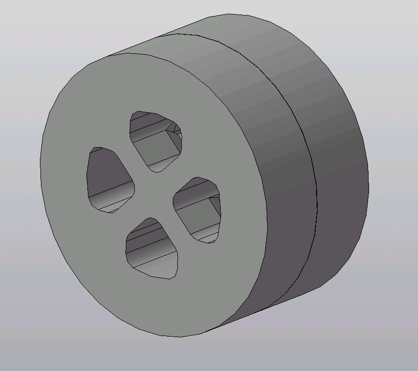 3D модель Матрица для прессования профиля