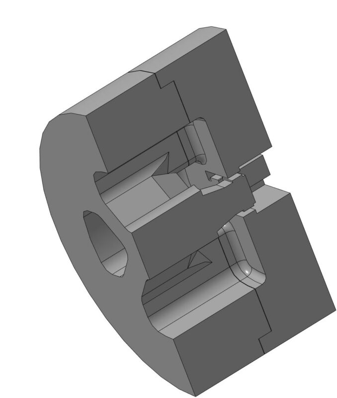 3D модель Матрица для прессования профиля