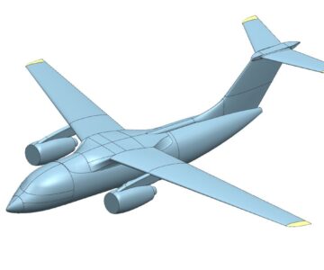 3D модель 3D Модель ближнемагистрального узкофюзеляжного пассажирского самолета.