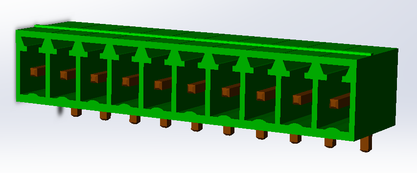 3D модель Коннекторы 15EDGRC - 2, 3, 4, 5, 6, 8, 9, 10, 14, 18