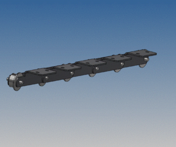 3D модель Цепь тяговая М56 ГОСТ 588-81