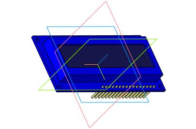 3D модель Жидкокристаллический дисплей (LCD) 1602