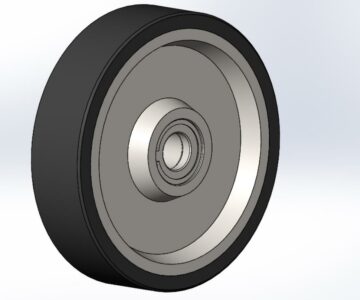 3D модель Колесо тележки 600 мм