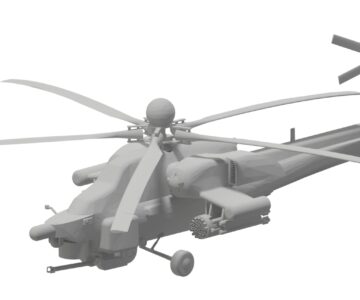 3D модель Вертолет Ми-28 одной моделью