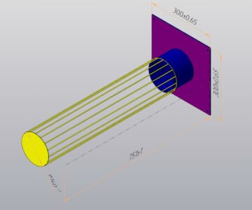 3D модель Каркас для рукавного фильтра
