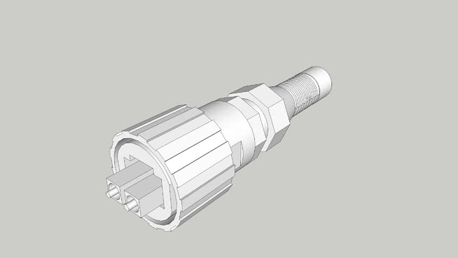 3D модель Модель оптического разъема LC/DX IP67 для SketchUP