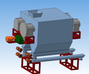3D модель Вальцовая сушилка для компоновок