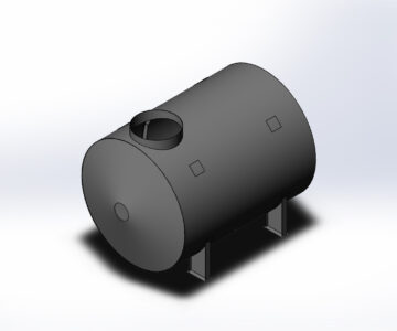 3D модель Резервуар стальной 10 м 3