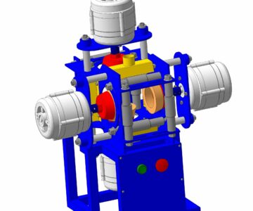 3D модель Станок зачистной для зачистки профильной трубы.