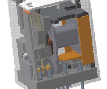 3D модель Реле промежуточное